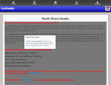 Tablet Screenshot of northshoreicehawks.com
